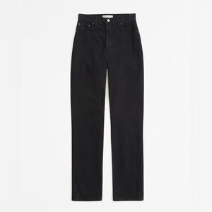 Abercrombie & Fitch Ultra High Rise 90s Straight Jeans Saturated Black